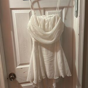 White mini asos dress